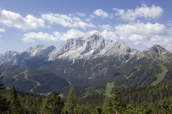 Blick auf das Civetta- Massiv